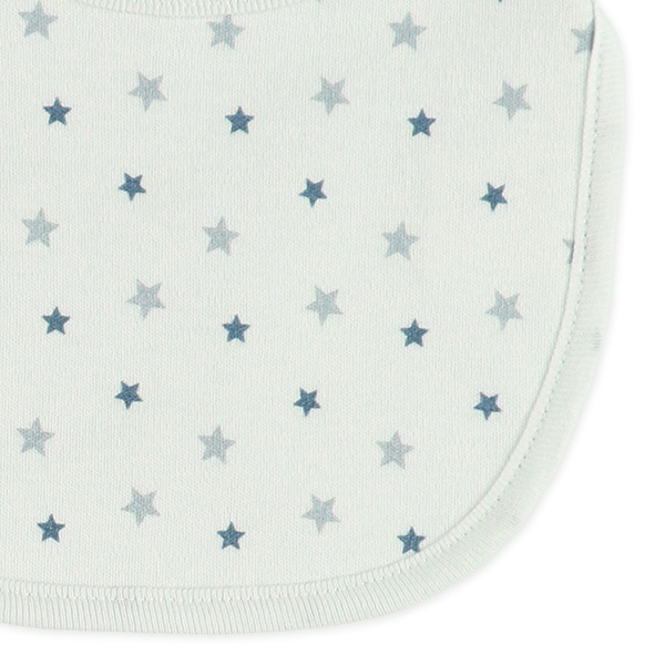 4枚組スタイ（はたらくくるま・三角・星）