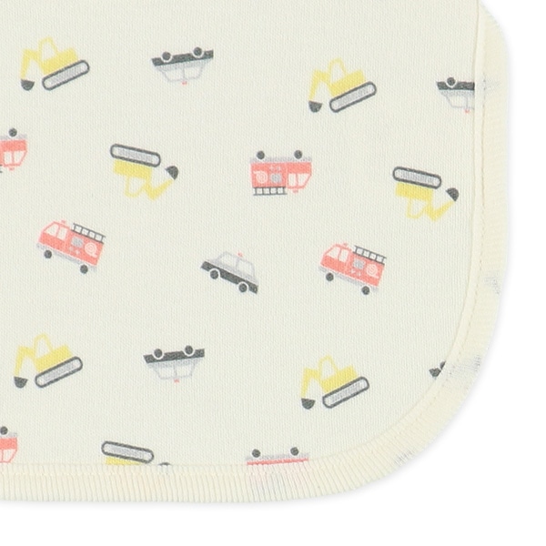 4枚組スタイ（はたらくくるま・三角・星）