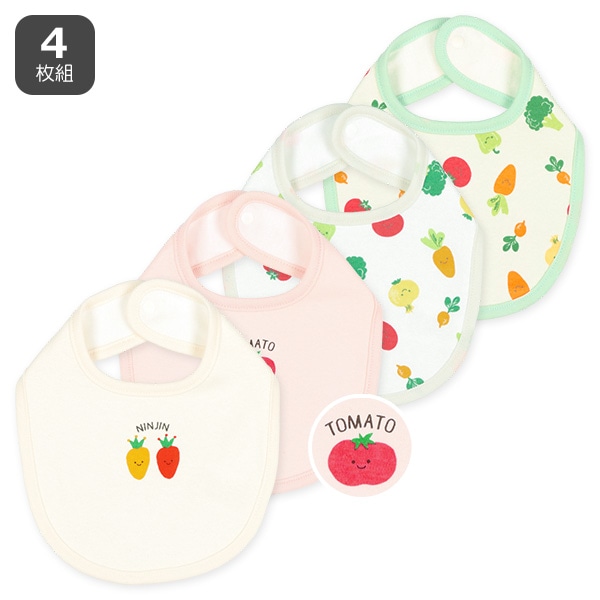 4枚組スタイ（野菜フェイス）