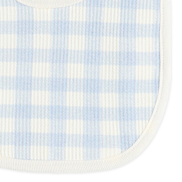 4枚組よだれを通さないワッフルスタイ（イカリ・チェック）