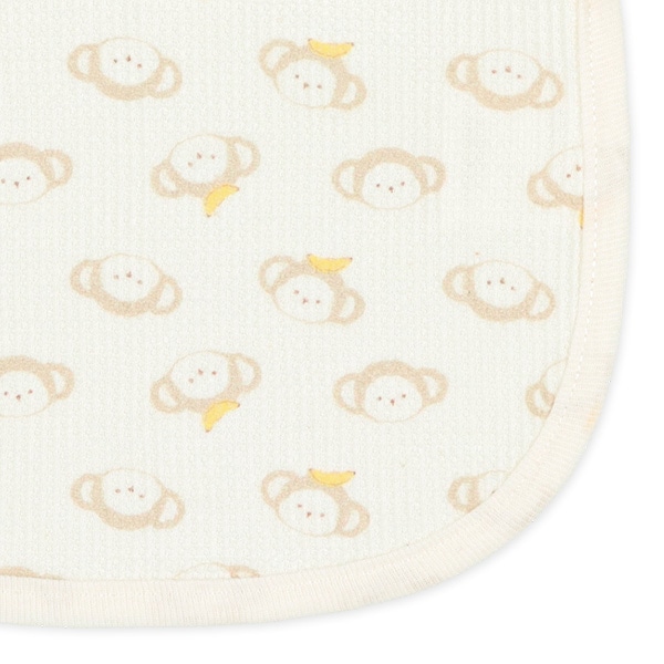 4枚組ワッフルスタイ（おさる・バナナ）