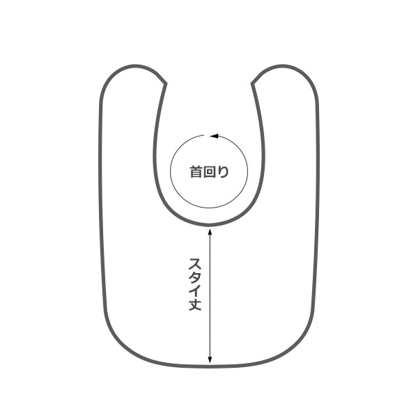 4枚組両面ガーゼスタイ（おにぎり）