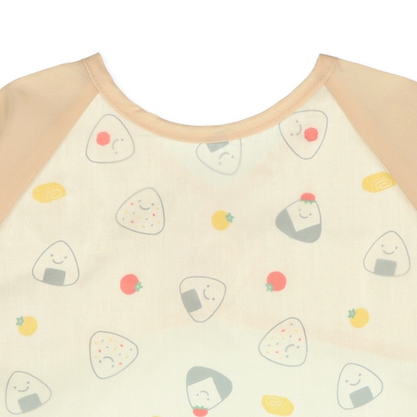 長袖食事用エプロン（おにぎり）