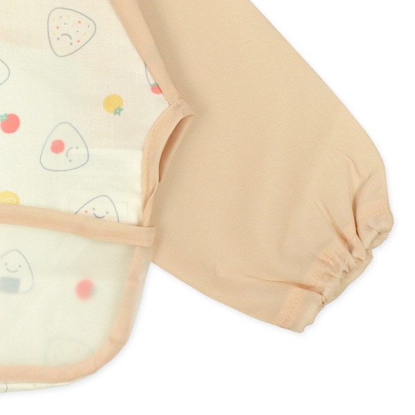 長袖食事用エプロン（おにぎり）