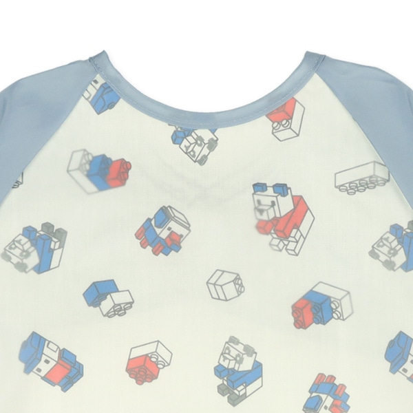 長袖食事用エプロン（ブロック）