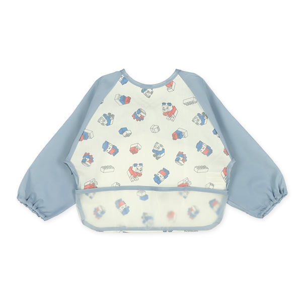 長袖食事用エプロン（ブロック）