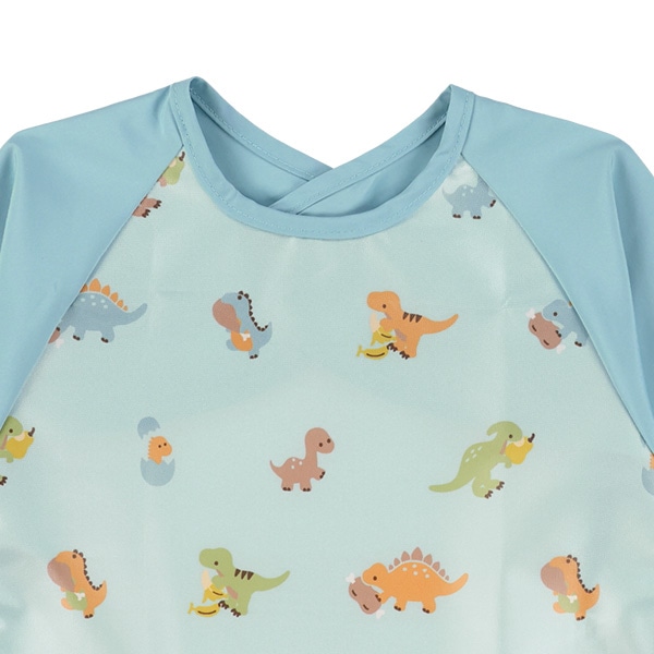 長袖食事用エプロン（恐竜）