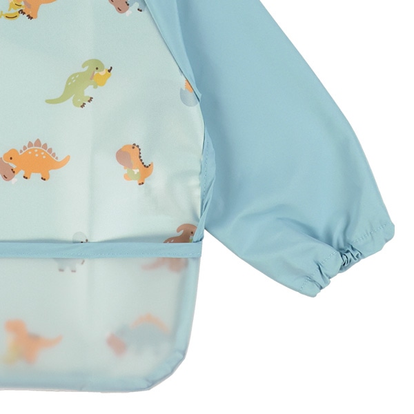 長袖食事用エプロン（恐竜）