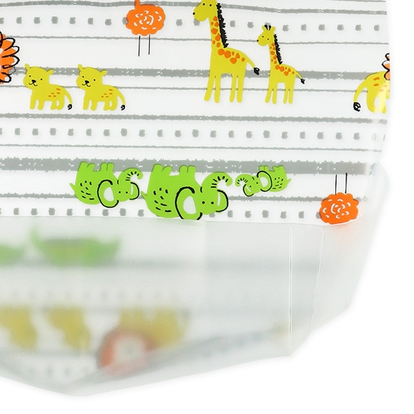 3枚組袖なし食事用エプロン（アニマル・恐竜）