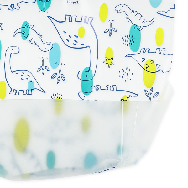 3枚組袖なし食事用エプロン（アニマル・恐竜）