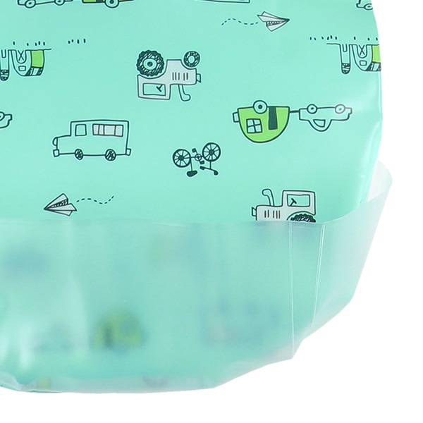 3枚組袖なし食事用エプロン（のりもの）