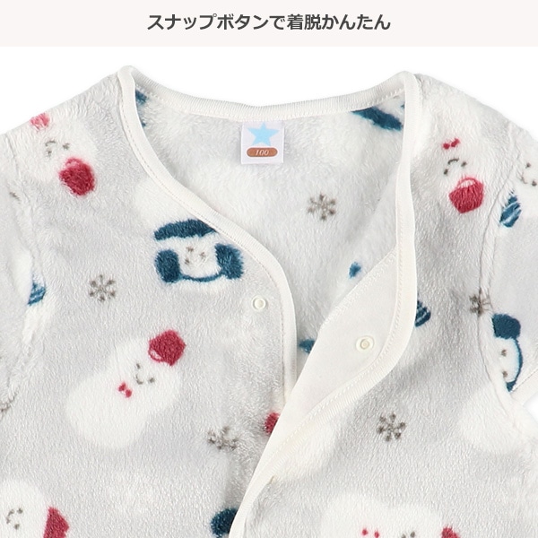 フリースベスト（雪だるま）