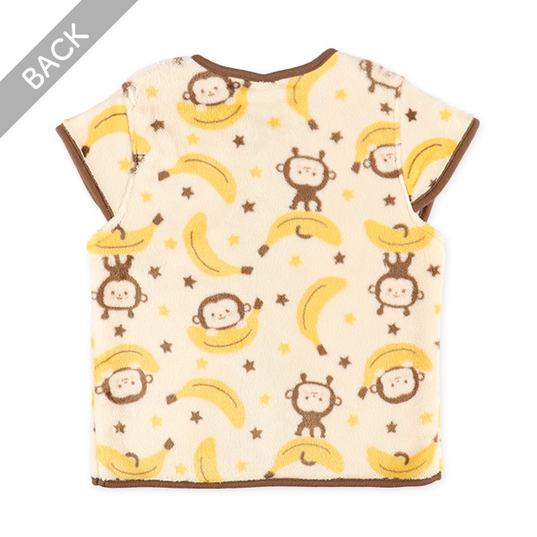 フリースベスト（さる・バナナ）