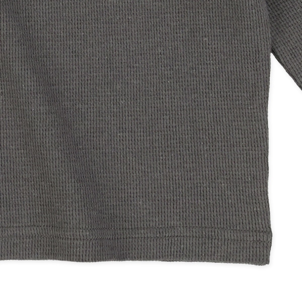 ワッフル無地長袖Tシャツ