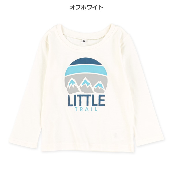 アウトドア風LITTLEロゴ長袖Tシャツ