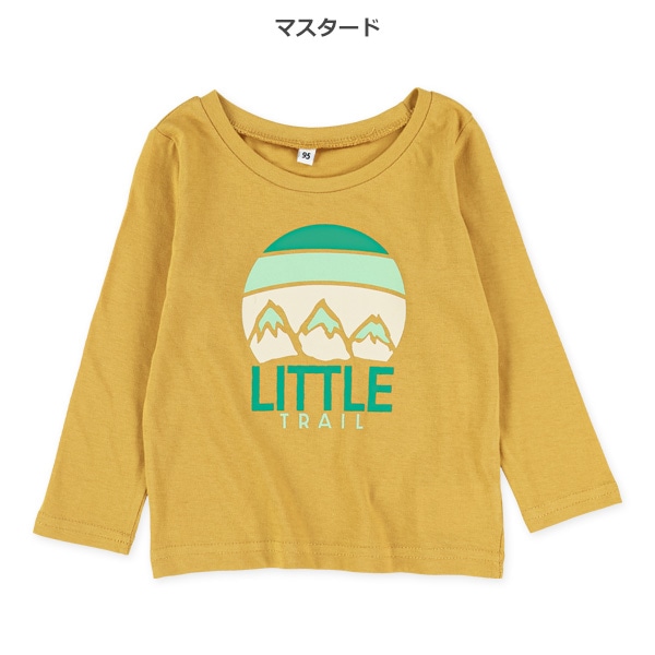 アウトドア風LITTLEロゴ長袖Tシャツ