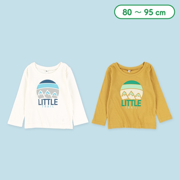 アウトドア風LITTLEロゴ長袖Tシャツ