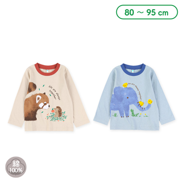 アニマル物語風長袖Tシャツ