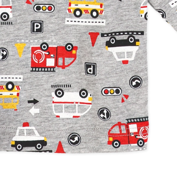 のりもの総柄長袖Tシャツ