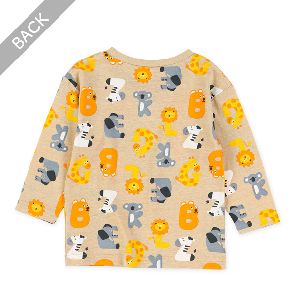 アニマル総柄長袖Tシャツ