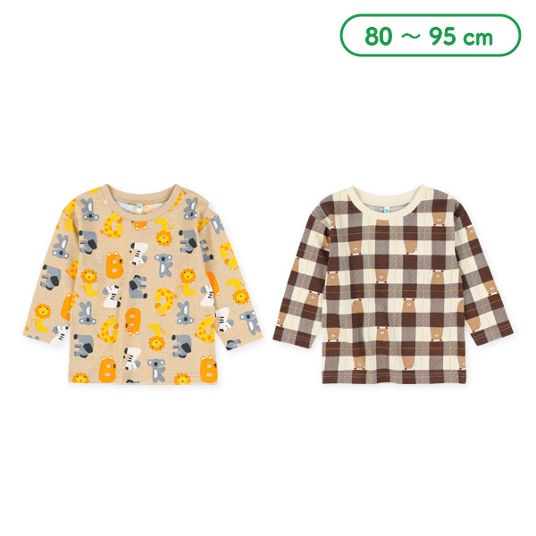 アニマル総柄長袖Tシャツ