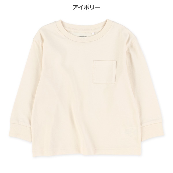 ポケット付きワイド長袖Tシャツ