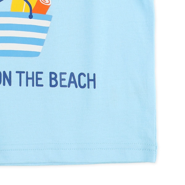 どうぶつ・くるま・うみ発泡プリント半袖Tシャツ