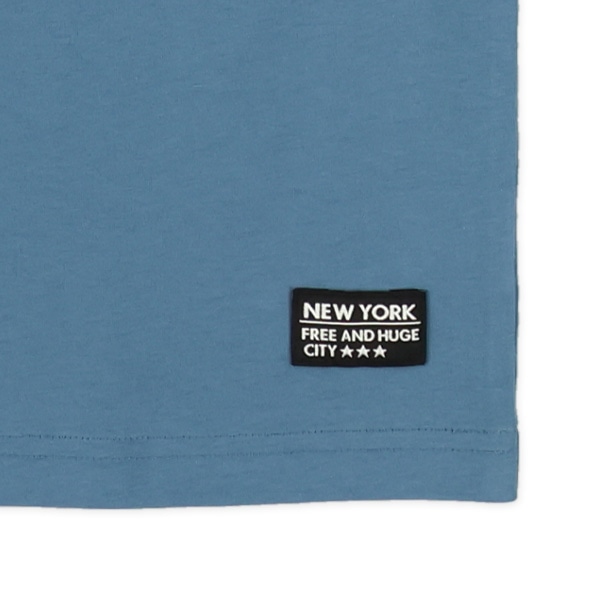 裾ワンポイントレイヤード風半袖Tシャツ