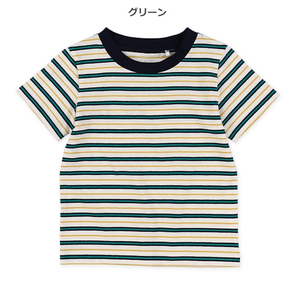 マルチボーダー半袖Tシャツ