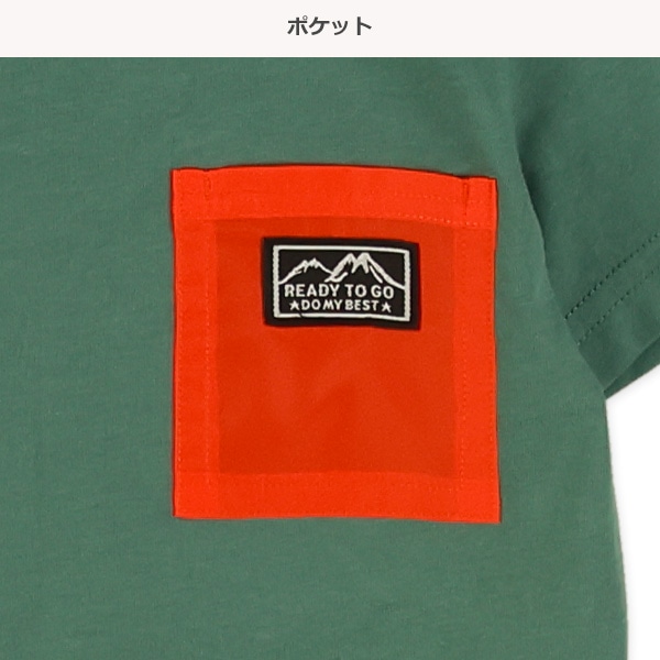 チケット付きポケット半袖Tシャツ