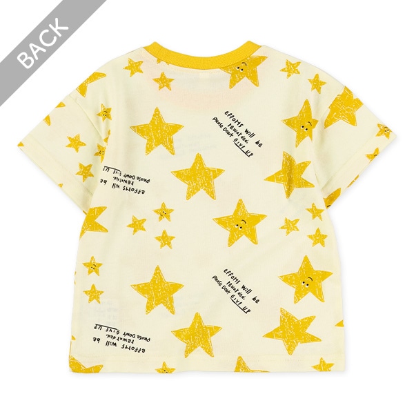 星総柄ワイド半袖Tシャツ