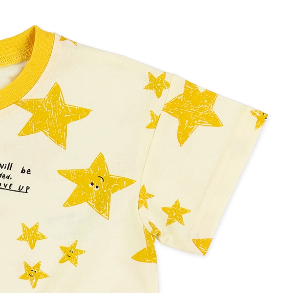 星総柄ワイド半袖Tシャツ