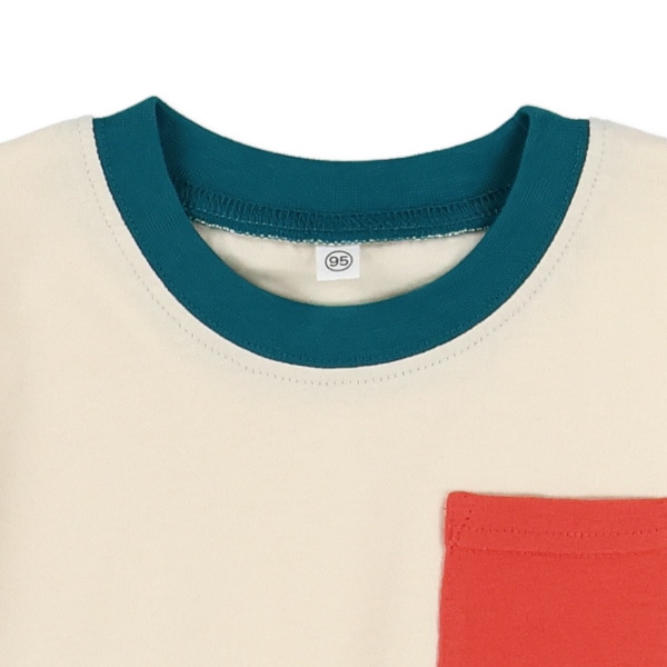 ポケット配色半袖Tシャツ