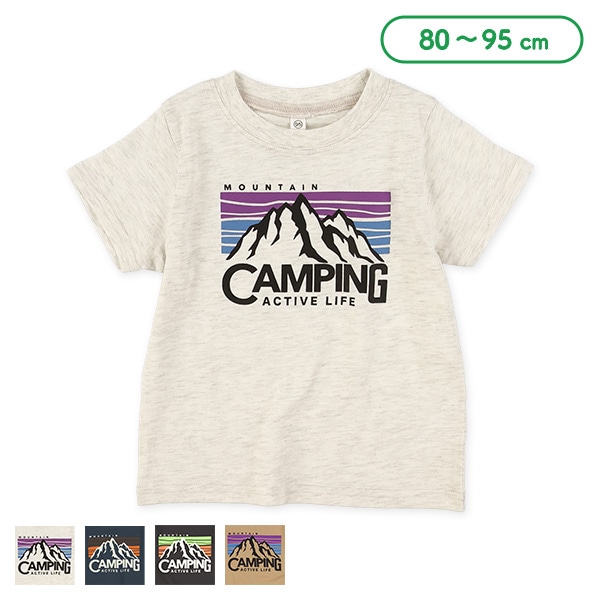 山柄半袖Tシャツ