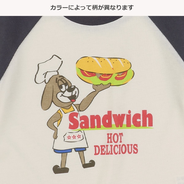配色くまいぬロゴ半袖Tシャツ