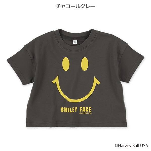 スマイリーフェイス半袖Tシャツ