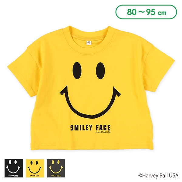 スマイリーフェイス半袖Tシャツ