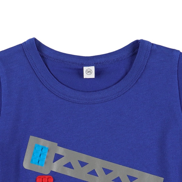 はたらくくるま発泡ブロック半袖Tシャツ