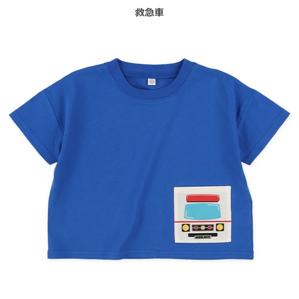 BIGシルエットはたらくくるまポケット半袖Tシャツ