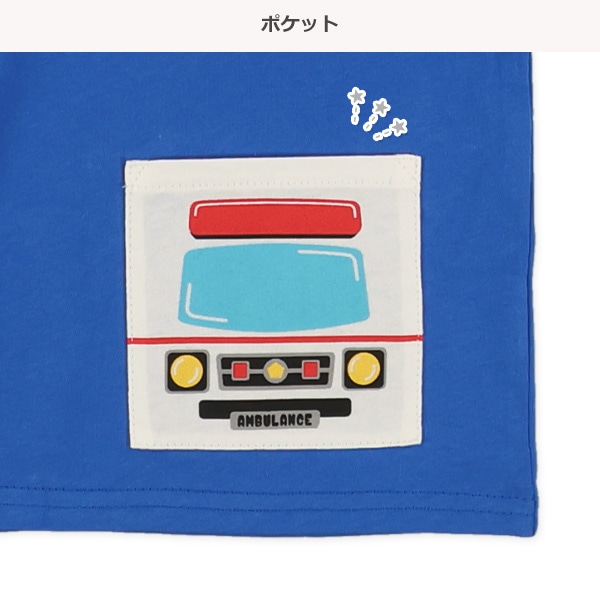 BIGシルエットはたらくくるまポケット半袖Tシャツ