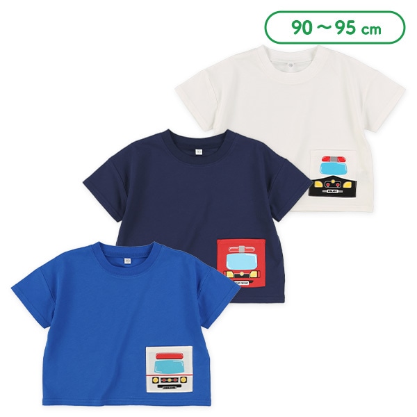 BIGシルエットはたらくくるまポケット半袖Tシャツ