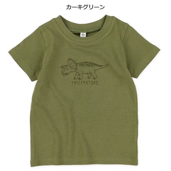 ステッチ刺繍半袖Tシャツ