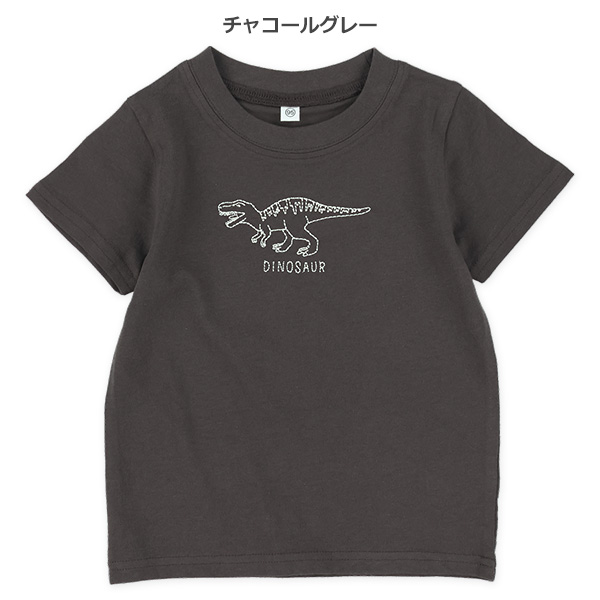 ステッチ刺繍半袖Tシャツ