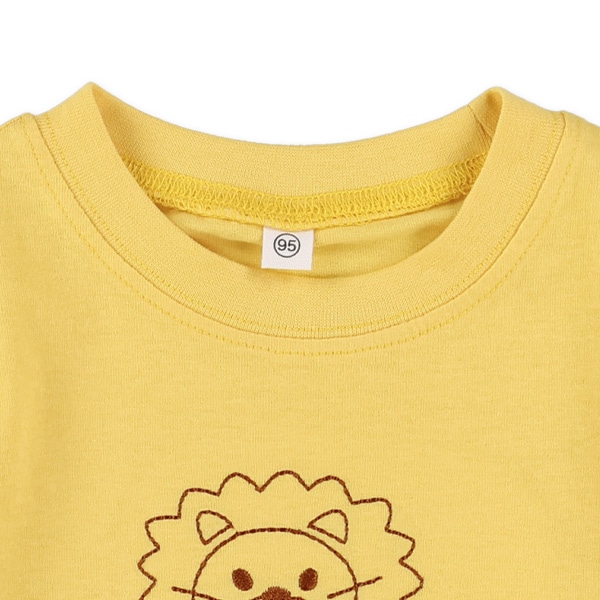 ステッチ刺繍半袖Tシャツ