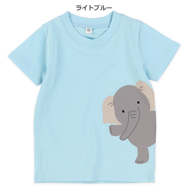 アニマル・恐竜・はたらくくるまひょっこり半袖Tシャツ