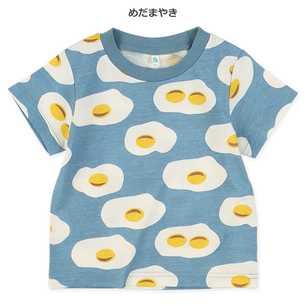 たべもの・のりもの総柄半袖Tシャツ
