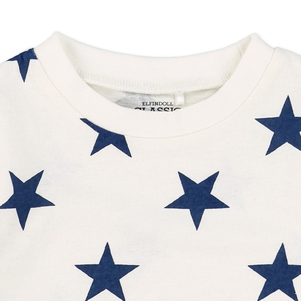 星柄プリント半袖Tシャツ