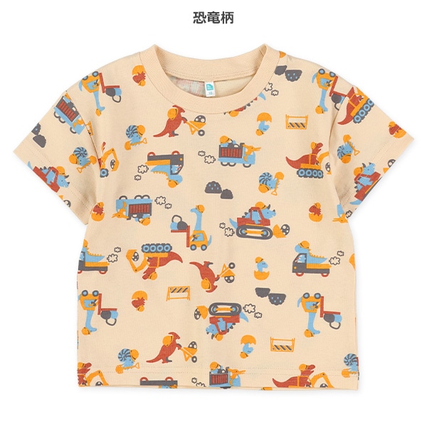 くるま・アニマル総柄半袖Tシャツ