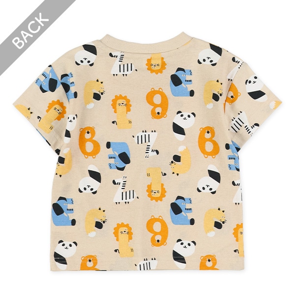 くるま・アニマル総柄半袖Tシャツ