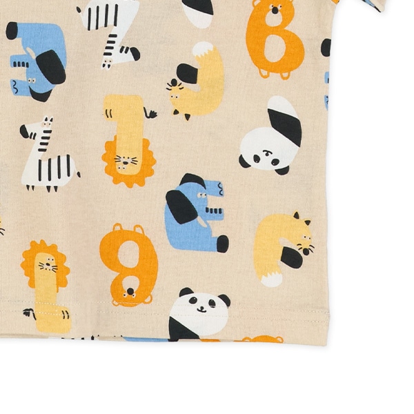 くるま・アニマル総柄半袖Tシャツ
